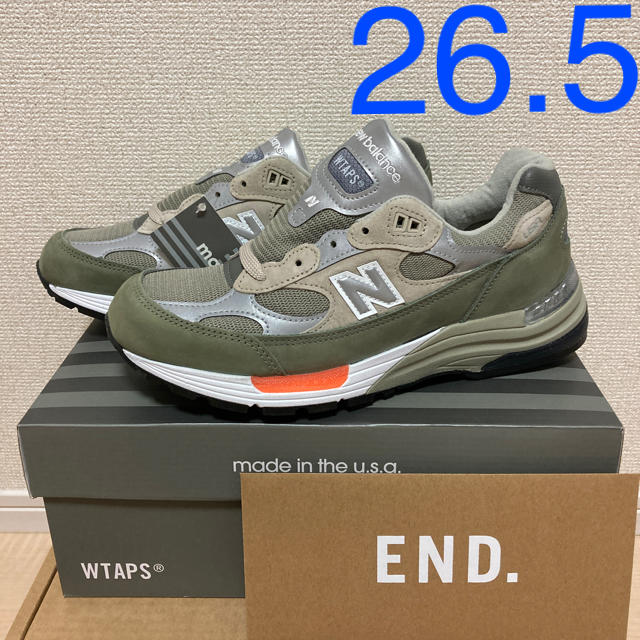 New Balance X WTAPS M992WT 26.5 8.5