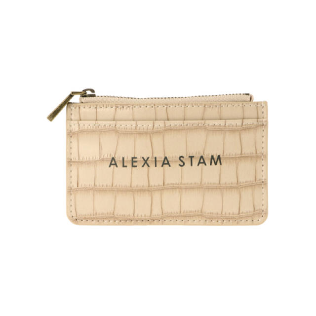 ALEXIA STAN Logo Card Case Beige