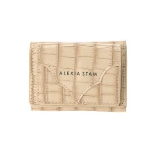 アリシアスタン(ALEXIA STAM)のALEXIA STAN Logo Mini Wallet Beige(財布)