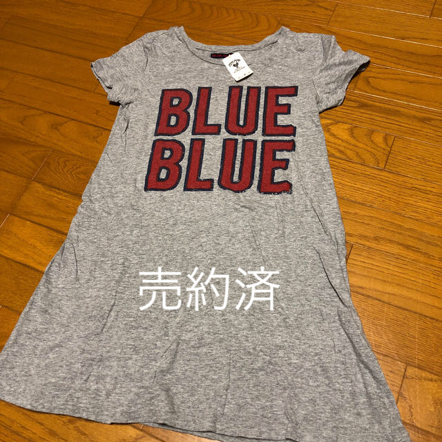 BLUE BLUE(ブルーブルー)のBLUE BLUE☆Tシャツワンピ レディースのトップス(Tシャツ(半袖/袖なし))の商品写真