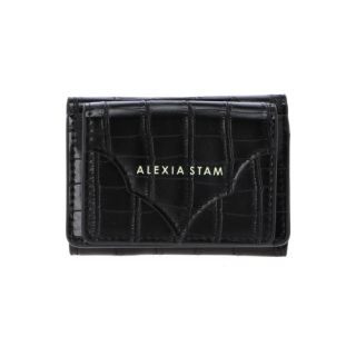 アリシアスタン(ALEXIA STAM)のALEXIA STAN Logo Mini Wallet Black(財布)