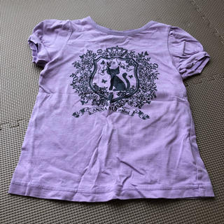 アナスイミニ(ANNA SUI mini)のアナスイミニ　半袖Tシャツ　ラベンダー色　110㎝　90  100(Tシャツ/カットソー)