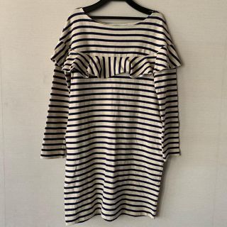 ドットアンドストライプスチャイルドウーマン(Dot&Stripes CHILDWOMAN)の【新品未使用】Dot＆Stripes　CHILDWOMAN ボーダーワンピース(ひざ丈ワンピース)