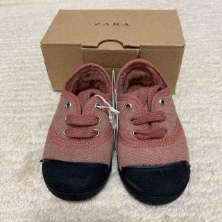 ザラキッズ(ZARA KIDS)の【新品未使用】ZARA Baby ボアスニーカー 12.5cm(スニーカー)