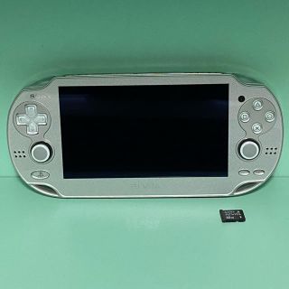 プレイステーションヴィータ(PlayStation Vita)のSONY PlayStation VITA PCH-1000 限定アイスシルバー(携帯用ゲーム機本体)