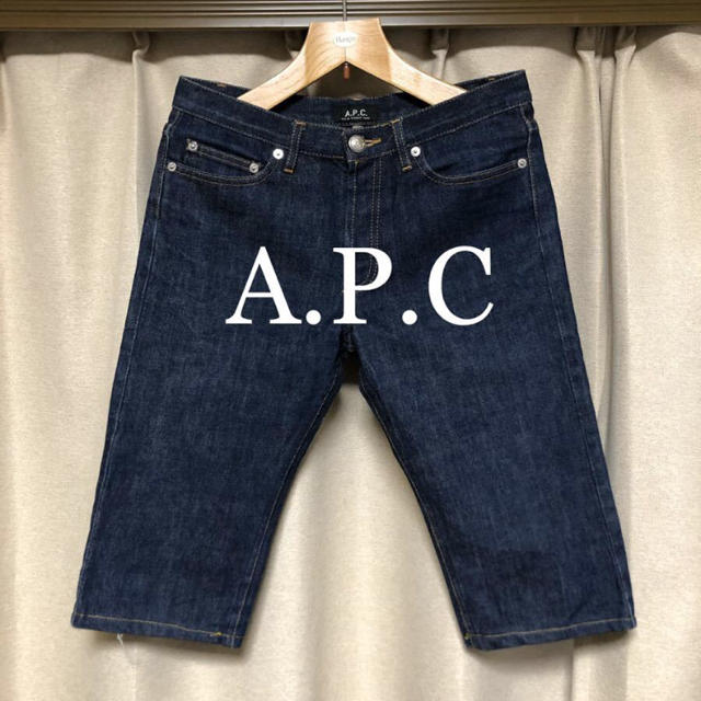 美品！A.P.C デニムミドルパンツ！ハーフパンツ。