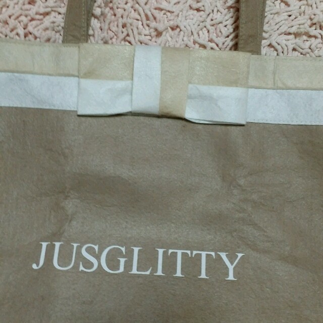 JUSGLITTY(ジャスグリッティー)のジャスグリッティー　ショップ袋 レディースのバッグ(ショップ袋)の商品写真