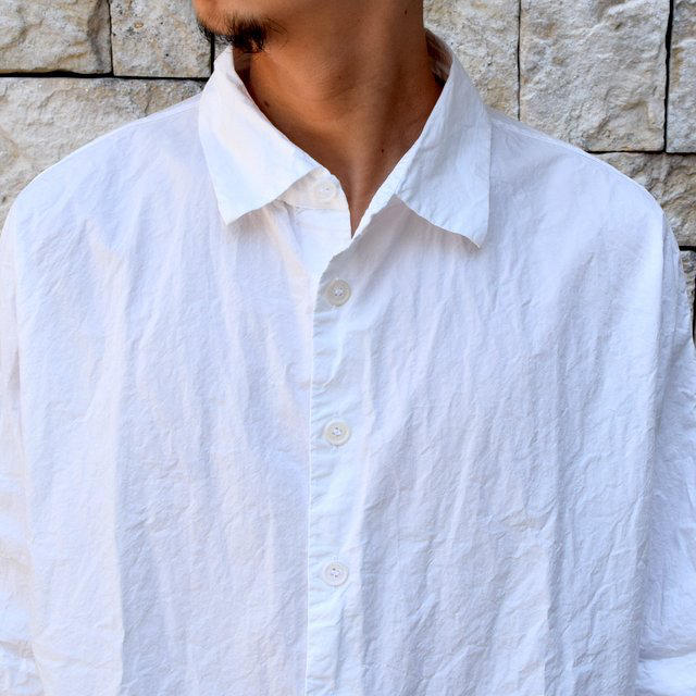 COMOLI(コモリ)の新品 CASEY CASEY Paper WAGA SHIRT 半袖 白 XS メンズのトップス(シャツ)の商品写真