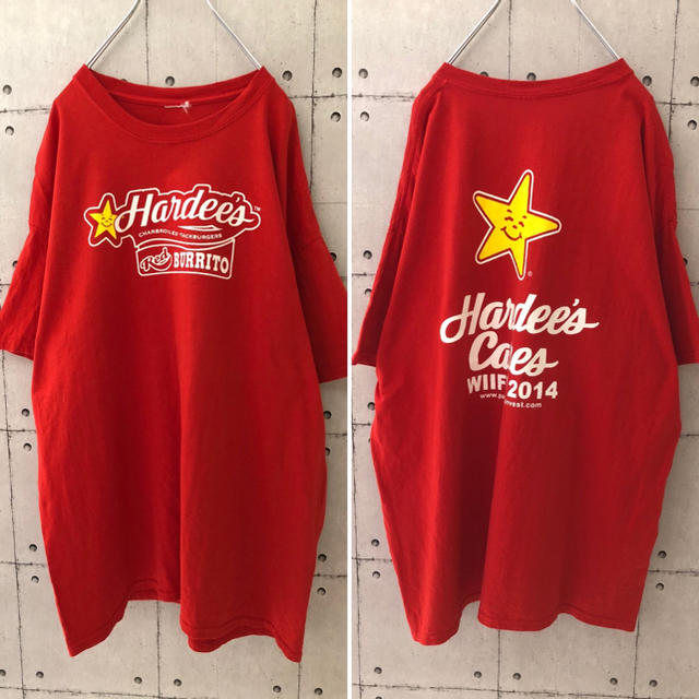 【USA輸入】特価！プリント tシャツ Hardee's ハンバーガショップ　星 メンズのトップス(Tシャツ/カットソー(半袖/袖なし))の商品写真