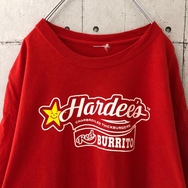 【USA輸入】特価！プリント tシャツ Hardee's ハンバーガショップ　星 メンズのトップス(Tシャツ/カットソー(半袖/袖なし))の商品写真