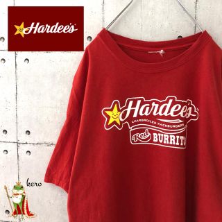 【USA輸入】特価！プリント tシャツ Hardee's ハンバーガショップ　星(Tシャツ/カットソー(半袖/袖なし))