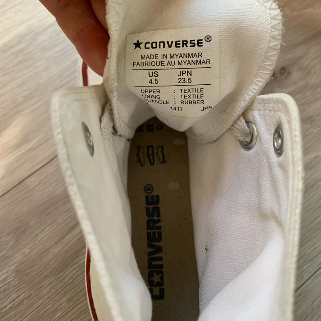 CONVERSE(コンバース)のコンバース オールスター ハイカット　白　ホワイト レディースの靴/シューズ(スニーカー)の商品写真