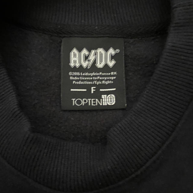 韓国　ACDCトレーナー　裏起毛　フリーサイズ　即購入OK!迅速発送! レディースのトップス(トレーナー/スウェット)の商品写真