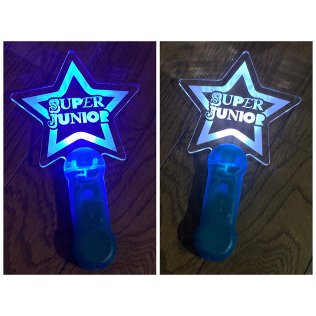 SUPER JUNIOR(スーパージュニア)の【レア】super junior ペンライト＋フライヤー エンタメ/ホビーのタレントグッズ(アイドルグッズ)の商品写真