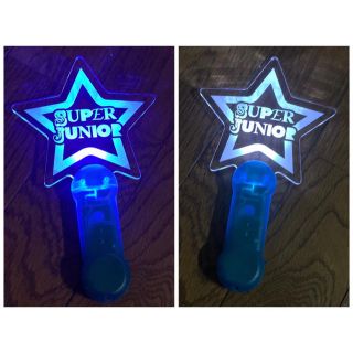 スーパージュニア(SUPER JUNIOR)の【レア】super junior ペンライト＋フライヤー(アイドルグッズ)