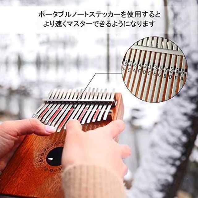 GECKO カリンバ 17 keys Kalimba 親指ピアノとEVA高性能保 楽器の打楽器(パーカッション)の商品写真