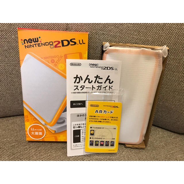 ニンテンドー2DS(ニンテンドー2DS)の【ひかる様専用】Nintendo 2DS LL オレンジ おまけソフト8点付き エンタメ/ホビーのゲームソフト/ゲーム機本体(携帯用ゲーム機本体)の商品写真