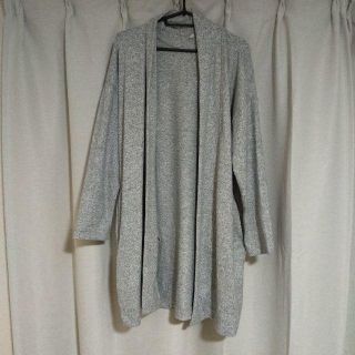 ユニクロ(UNIQLO)の【ユニクロ】フリース ロングカーディガン ロング丈 UNIQLO 杢グレー(カーディガン)