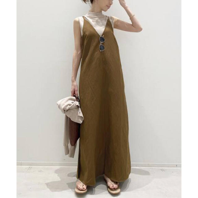 KALLMEYER/カルメイヤー LINEN SLIT DRESS