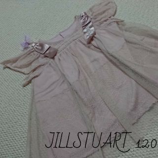 ジルスチュアートニューヨーク(JILLSTUART NEWYORK)のNo.046【120】 美品 ジルスチュアート レースとチュールのチュニック(Tシャツ/カットソー)