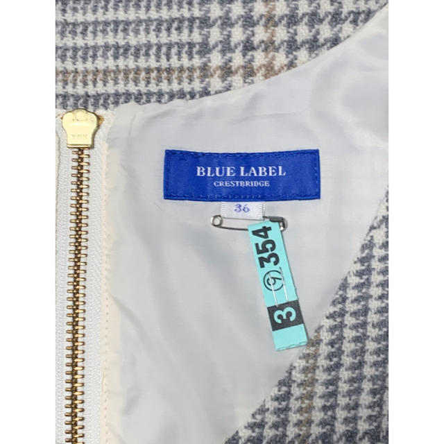 BURBERRY BLUE LABEL(バーバリーブルーレーベル)のBURBERRY BLUE LABEL バーバリー チェックワンピース レディースのワンピース(ミニワンピース)の商品写真