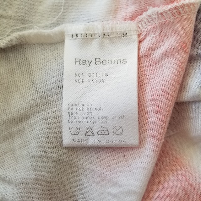 Ray BEAMS(レイビームス)の《レイビームス》半袖　カットソー　Tシャツ　ボーダー　オレンジ　M レディースのトップス(Tシャツ(半袖/袖なし))の商品写真