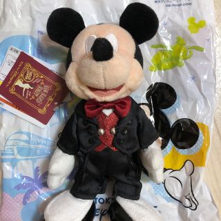 ディズニー(Disney)のタグ付き！ビッグバンドビート ミッキーぬいぐるみバッジ(ぬいぐるみ)