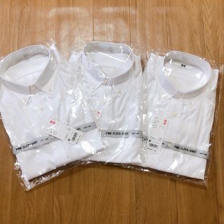 ユニクロ(UNIQLO)のyuta様専用　ユニクロ　ファインクロス　ドビーシャツ　長袖　Mサイズ　(シャツ)