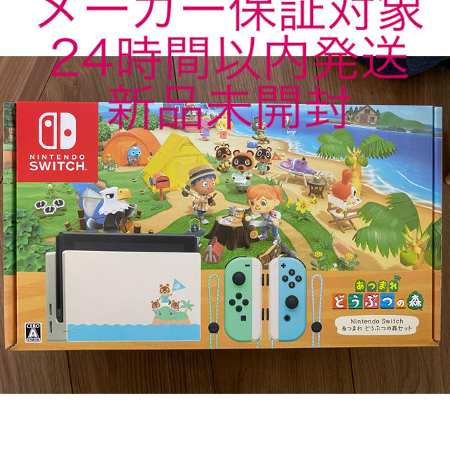 任天堂switch 本体 スイッチ あつまれどうぶつの森 セット1個セーフティーガイド