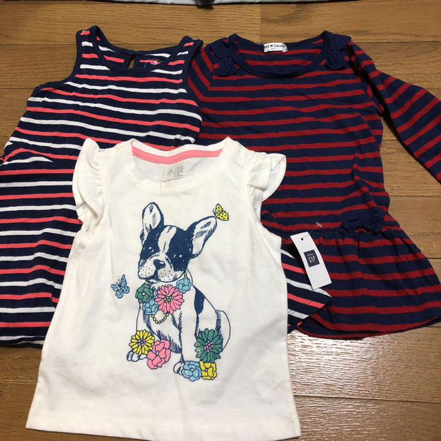 babyGAP(ベビーギャップ)の90  3着セット キッズ/ベビー/マタニティのキッズ服女の子用(90cm~)(ワンピース)の商品写真