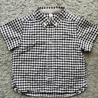 ムジルシリョウヒン(MUJI (無印良品))のギンガムチェック半袖シャツ(Tシャツ/カットソー)
