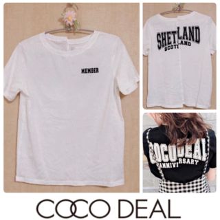 ココディール(COCO DEAL)のバックロゴTシャツ　白(Tシャツ/カットソー(半袖/袖なし))