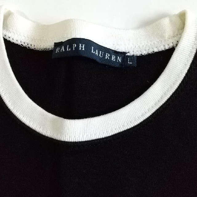 Ralph Lauren(ラルフローレン)のRalph Lauren 厚手 バイカラー Tシャツ レディースのトップス(Tシャツ(半袖/袖なし))の商品写真