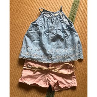 ザラキッズ(ZARA KIDS)のZARAキッズ　ブラウス、ショートパンツ(ブラウス)