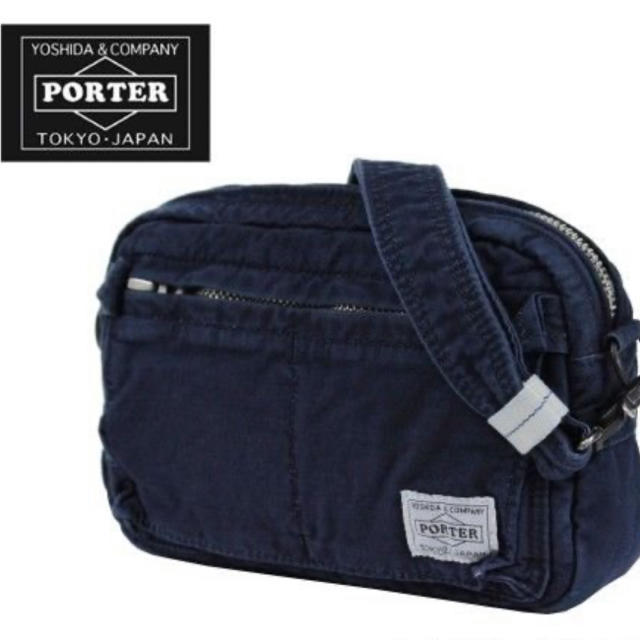 PORTER - 【PORTER】藍染ディープブルー ショルダーバッグの通販 by