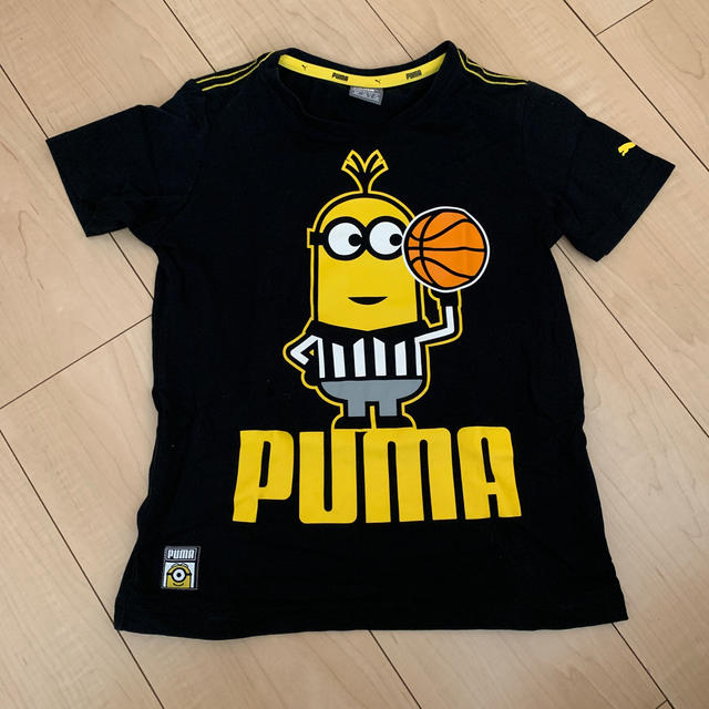 ミニオン(ミニオン)のPUMA×ミニオン　コラボTシャツ　キッズ キッズ/ベビー/マタニティのキッズ服男の子用(90cm~)(Tシャツ/カットソー)の商品写真