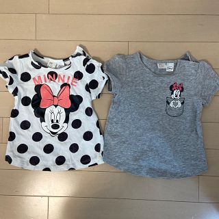 エイチアンドエム(H&M)のH&M ミニーちゃんＴシャツ　2枚セット(Ｔシャツ)