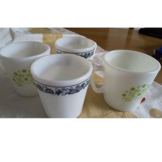 パイレックス(Pyrex)のオールドパイレックス  マグカップ4客(グラス/カップ)