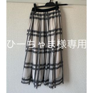 プロポーションボディドレッシング(PROPORTION BODY DRESSING)の美品 プロポーションボディドレッシング チュール レース スカート ワンピース(ロングスカート)