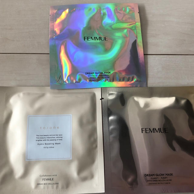 FEMMUE シートマスクセット 3種類×1枚ずつの通販 by まりも|ラクマ FEMMUE シートマスクセット