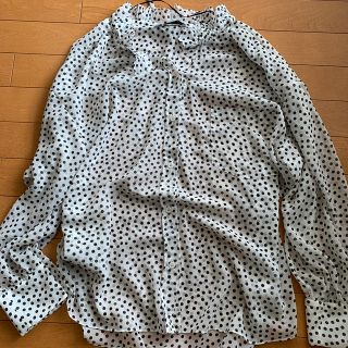 ザラ(ZARA)のZARA ドット　シースルー　ブラウス(シャツ/ブラウス(長袖/七分))