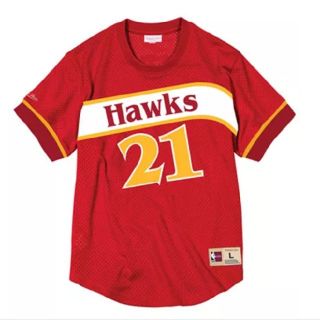 ミッチェルアンドネス(MITCHELL & NESS)のドミニク・ウィルキンス hawks メッシュシャツ【S】(シャツ)