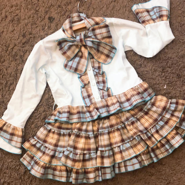 入学式　卒業式　セットアップ キッズ/ベビー/マタニティのキッズ服女の子用(90cm~)(ドレス/フォーマル)の商品写真