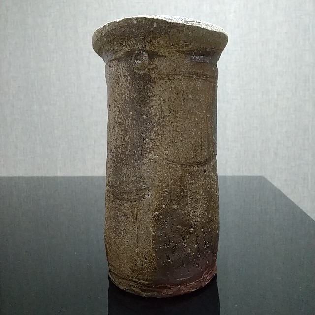 【備前焼 花入 ①】Bizen ware Flower vase エンタメ/ホビーの美術品/アンティーク(陶芸)の商品写真