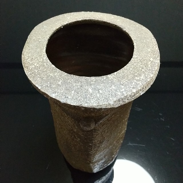 【備前焼 花入 ①】Bizen ware Flower vase エンタメ/ホビーの美術品/アンティーク(陶芸)の商品写真