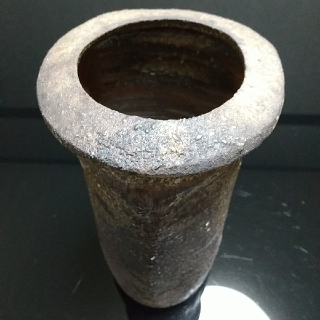 【備前焼 花入 ②】Bizen ware Flower vase エンタメ/ホビーの美術品/アンティーク(陶芸)の商品写真