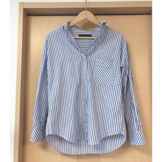 ザラ(ZARA)のZARA＊ストライプシャツ ブラウス(シャツ/ブラウス(長袖/七分))