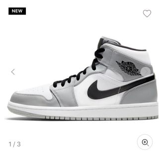 ナイキ(NIKE)のAIR JORDAN 1 MID エア ジョーダン 1 MID グレー(スニーカー)