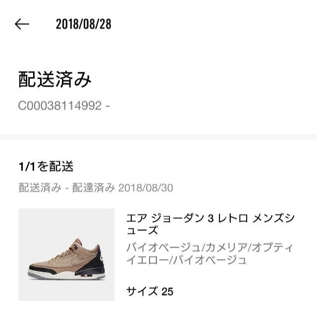 NIKE AIR JORDAN ３ TINKERメンズ