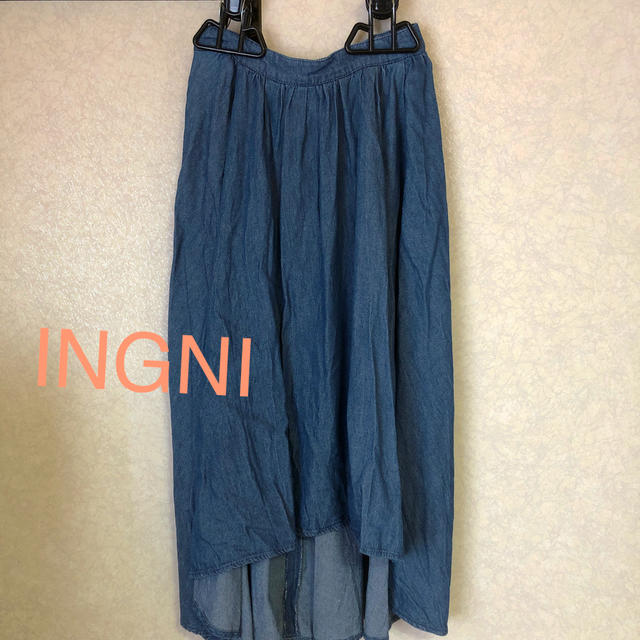 INGNI(イング)のINGNI✴️デニム風ロングスカート☆ レディースのスカート(ロングスカート)の商品写真